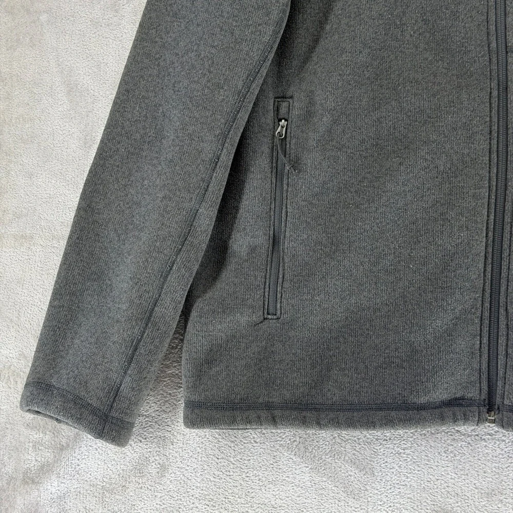 The North Face Hoodie Mens XL Gordon Lyons Dark Grey Heather Fleece NF0A33R4 EUC
